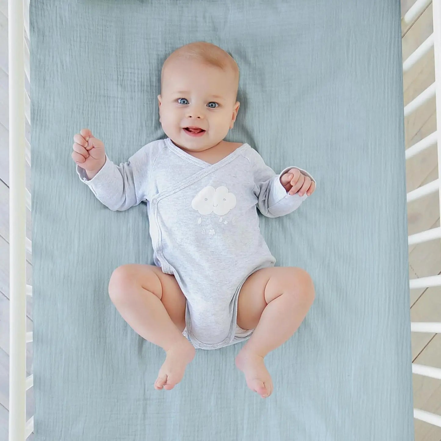 Muslin Mini Crib Sheets, 2 Pack For Baby Boy And Girl, Soft Breathable Stretchy Baby Pack N Play And Mini Cribs Sheet,