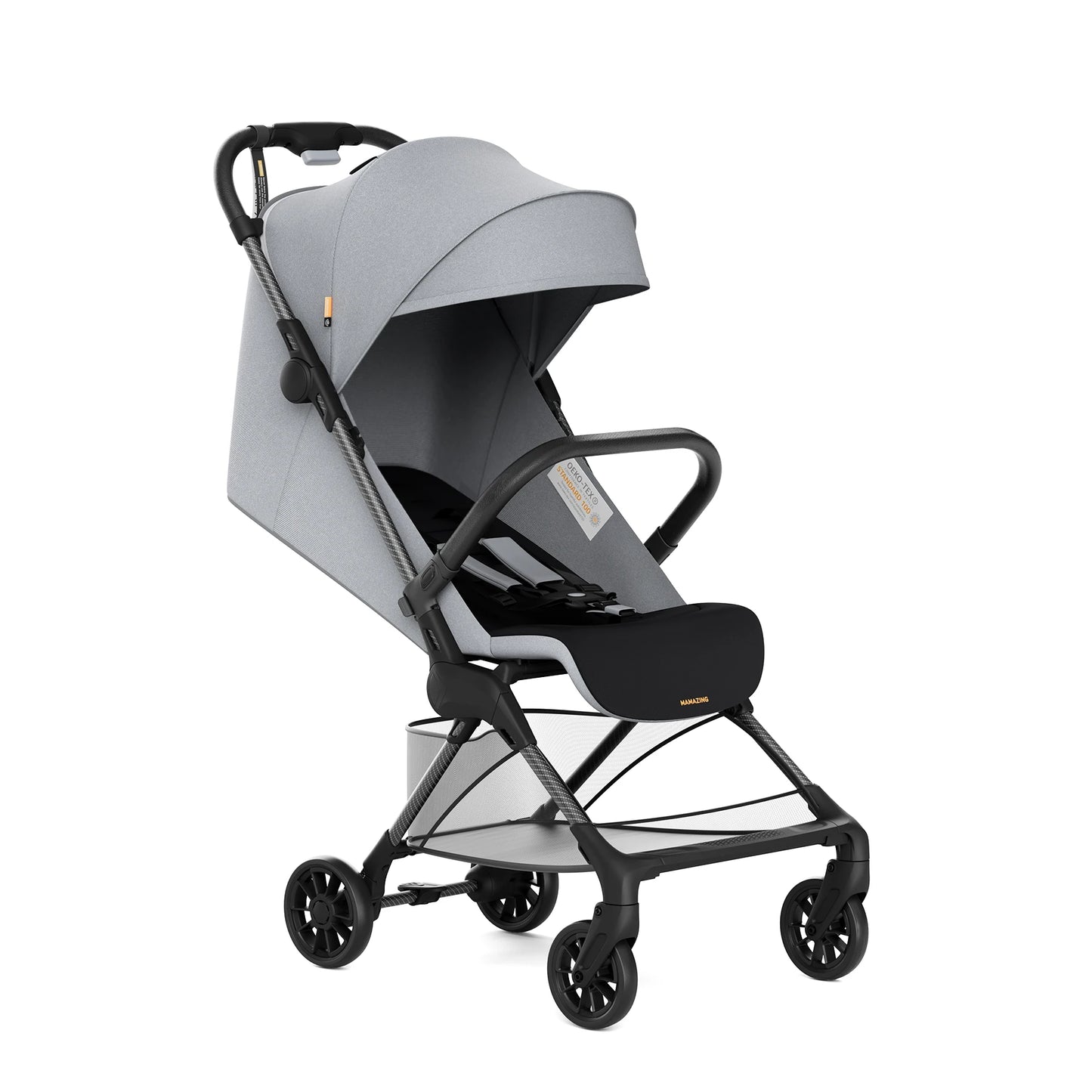 Ultra Air X Ultra Compact Airplane Stroller 9.9lbs Portable Carbon Fiber Frame with Travel Bag (GREY)