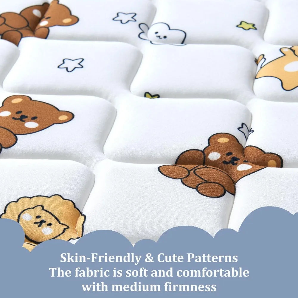 Premium Foam Mini Crib Mattress 38“x24”x4”,Dual Sided with Soft Breathable Fabric,Noiseless and Odorless,Comfortable and Firm