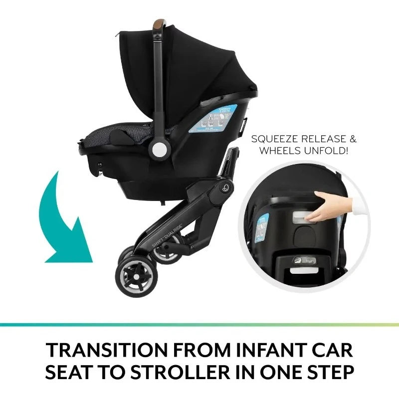 Best Selling.Shyft DualRide with Carryall Storage Infant Car Seat and Stroller Combo,new