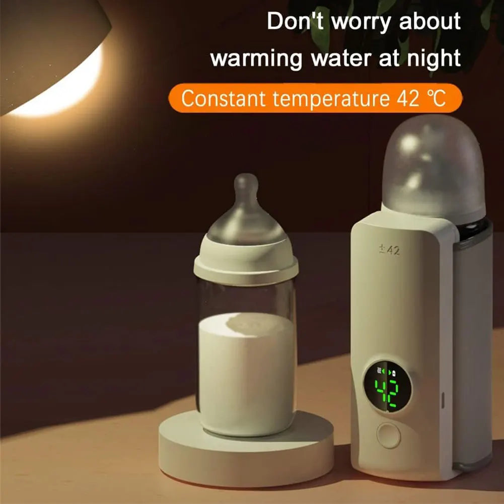 Portable Bottle Warmer with Temperature Control Baby Bottle Warmer Travel Warmer for Comfortable Baby Feeding On The Go