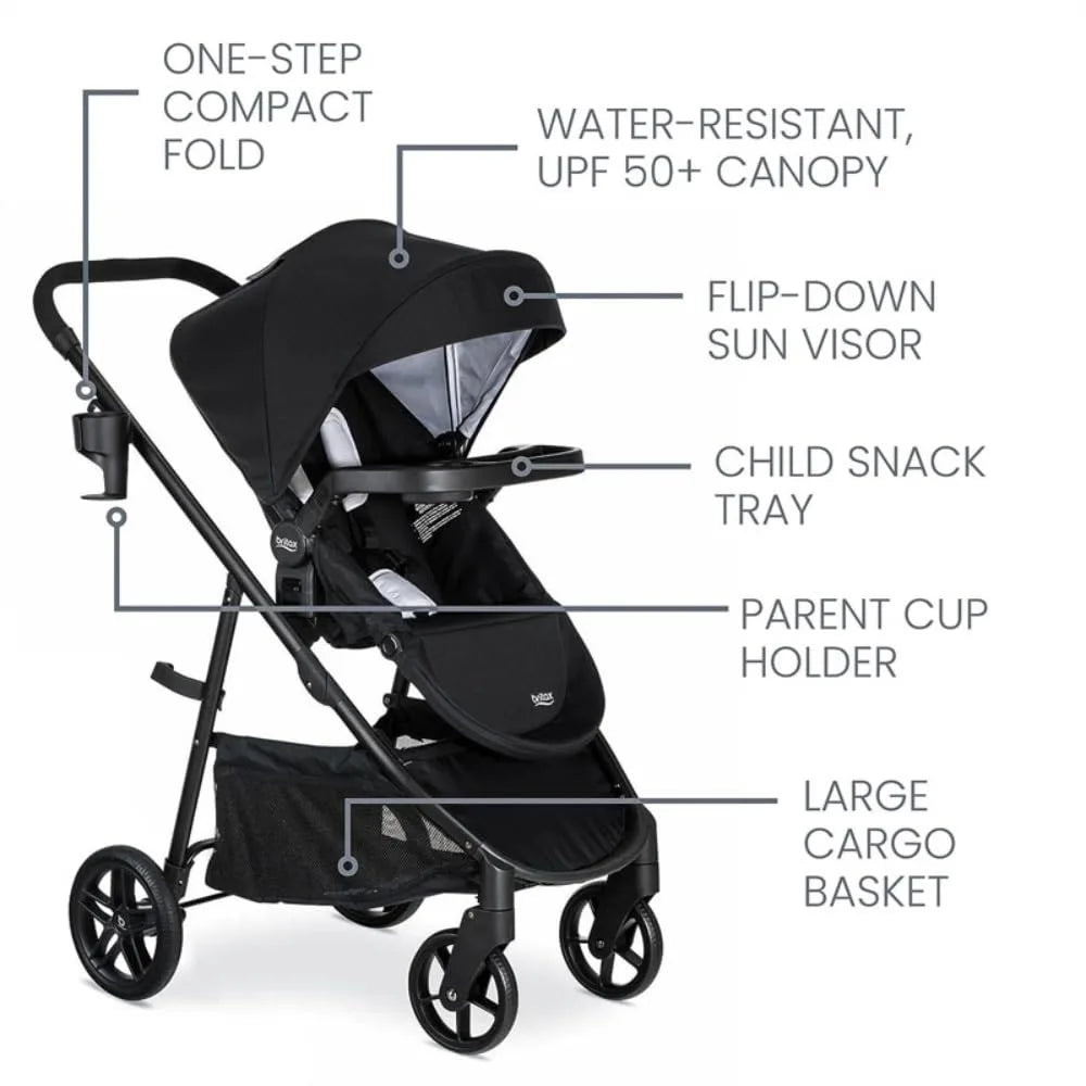 Baby Travel System, Infant Car Seat and Stroller Combo with Aspen Base, Click Tight Technology, Right Size System
