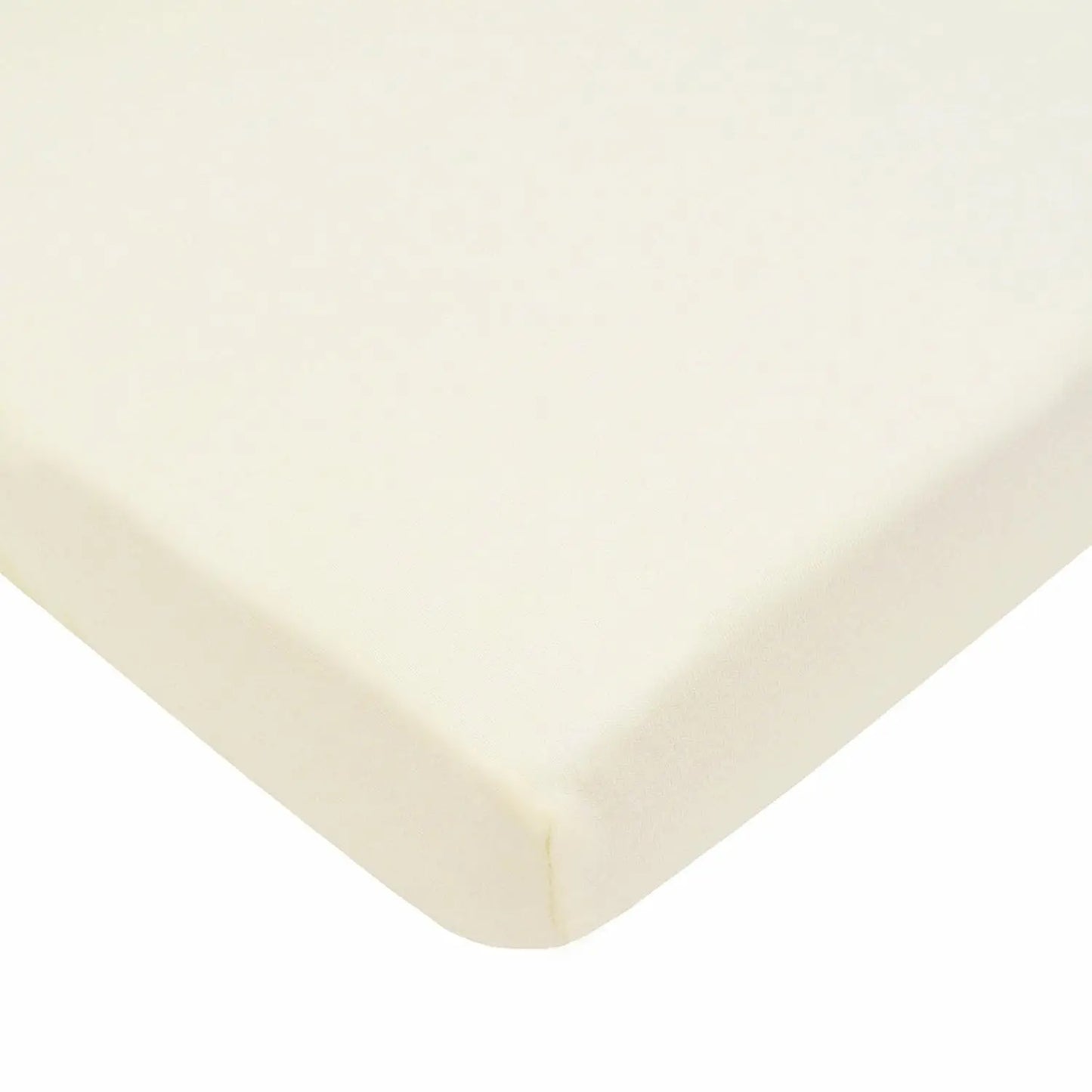 Fitted Mini Crib Sheet 24"" X 38"", Soft Breathable Neutral 100% Cotton Jersey Portable Sheet, Cream, For Boys And Girls, Fits