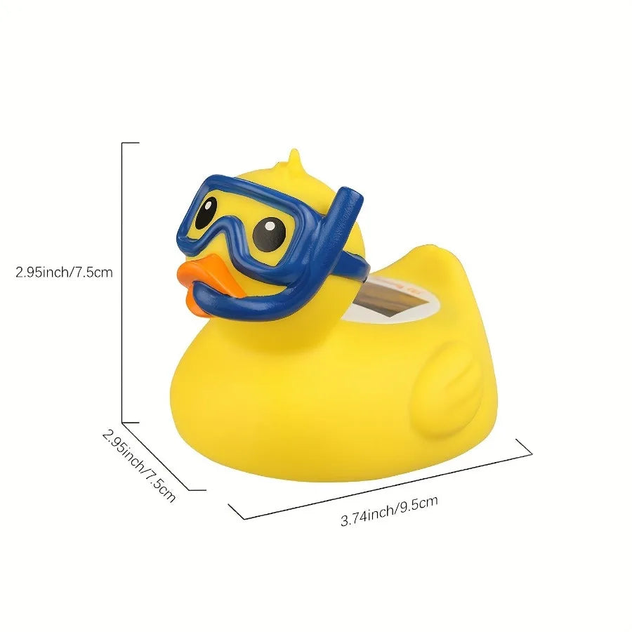 Digital Water Thermometer and Room Thermometer for Baby Bath Tub and Pool Includes Duck Floating Toy with Temperature Warning P
