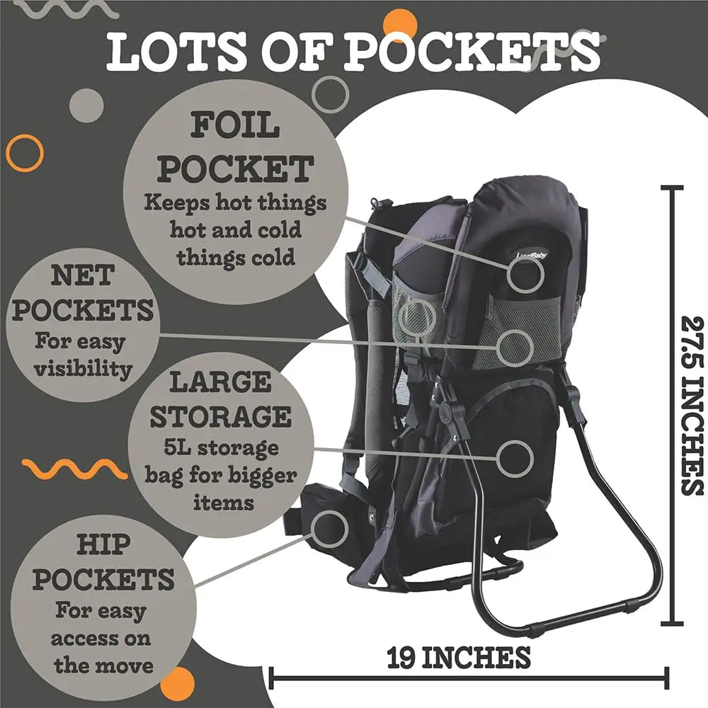 Carrier Backpack - Comfortable Baby Backpack Carrier - Toddler Hiking Backpack Carrier - Child Carrier Backpack