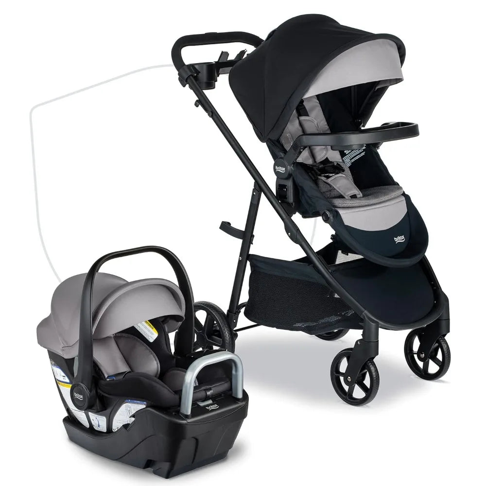 S+ Baby Travel System, Infant Car Seat and Stroller Combo with Base, ClickTight Technology