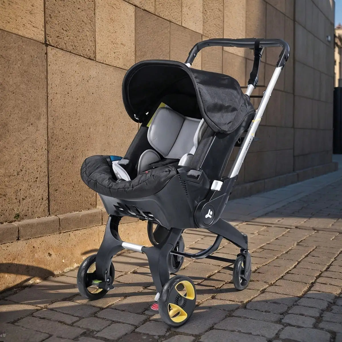 Baby stroller, can be pushed in both directions, lightweight and foldable, suitable for carrying on trips, comes with sunshade