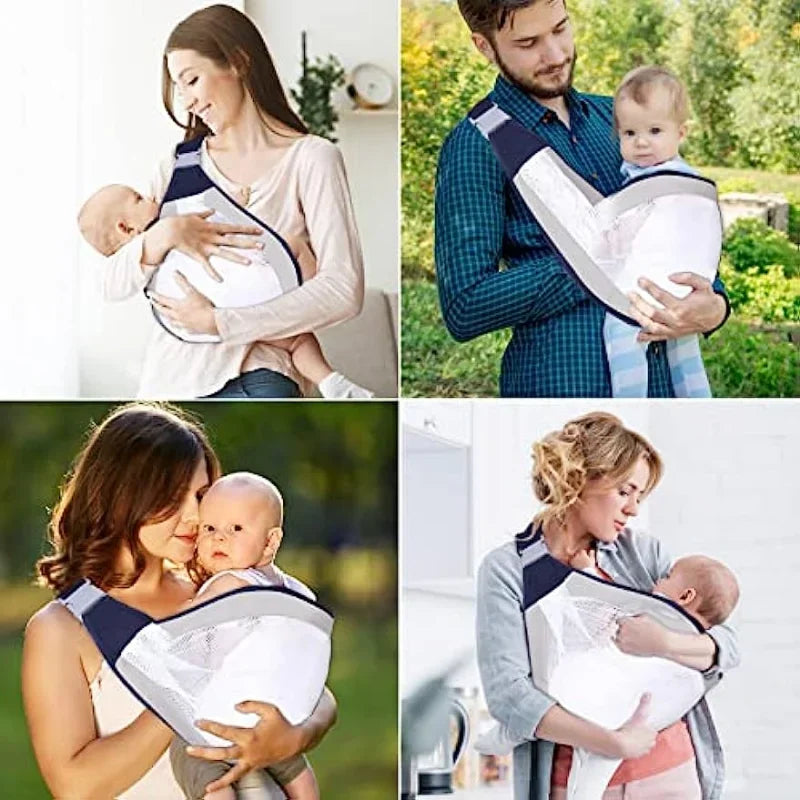 Baby Sling Safe Carrier, 3D Mesh Baby Wraps, Adjustable Toddler Shoulder Strap Halloween, Thanksgiving And Christmas Gift