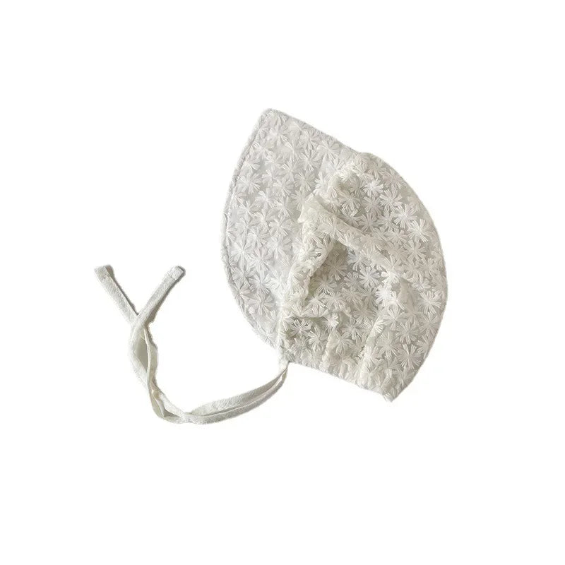 Summer Lace Flower Baby Hat Princess Baby Girl Infant Soft Bonnet Cap Toddler Sun Hats Newborn Photography Props