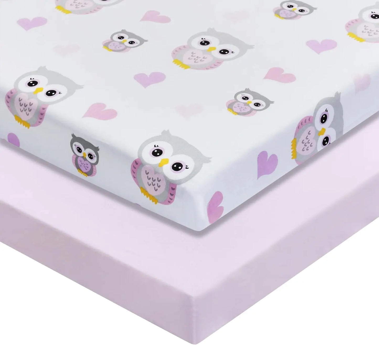 2 Pa Baby Cradle Sheets - Fitted Set For Baby Girl; 100% Cotton Percale Weave, Breathable And Soft Cradle Mattr Pad Cover; Gray