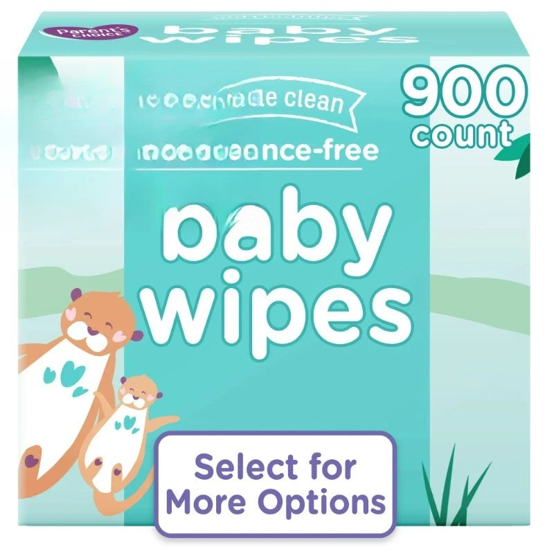 Fragrance Free Baby Wipes, 900 Count (Select for More Options)