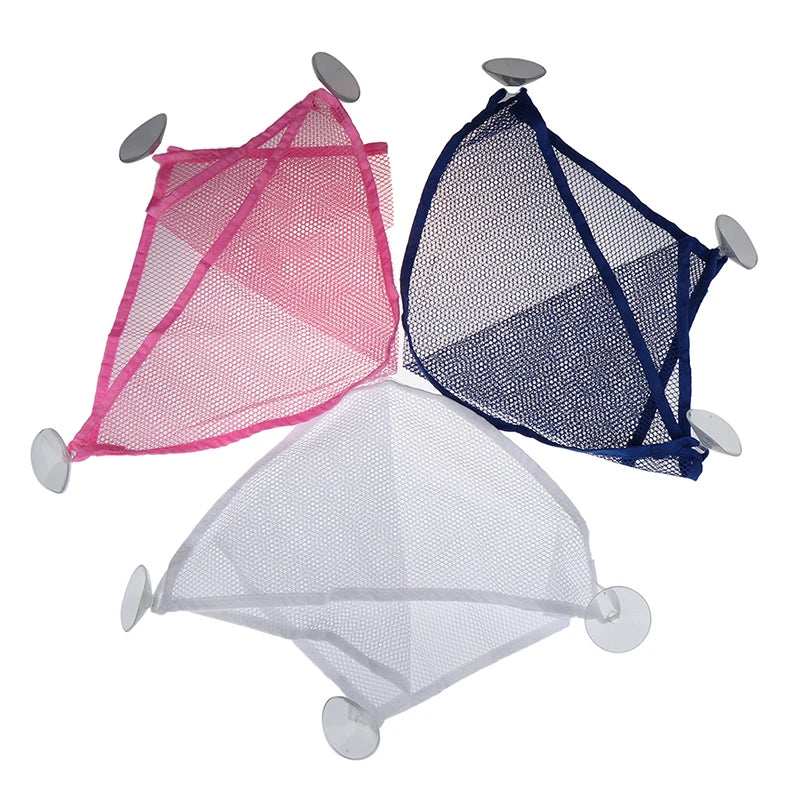 Suction Cup Baby Bath Toys Tidy Storage Mesh Bag Bathroom Hanging Net Organizer
