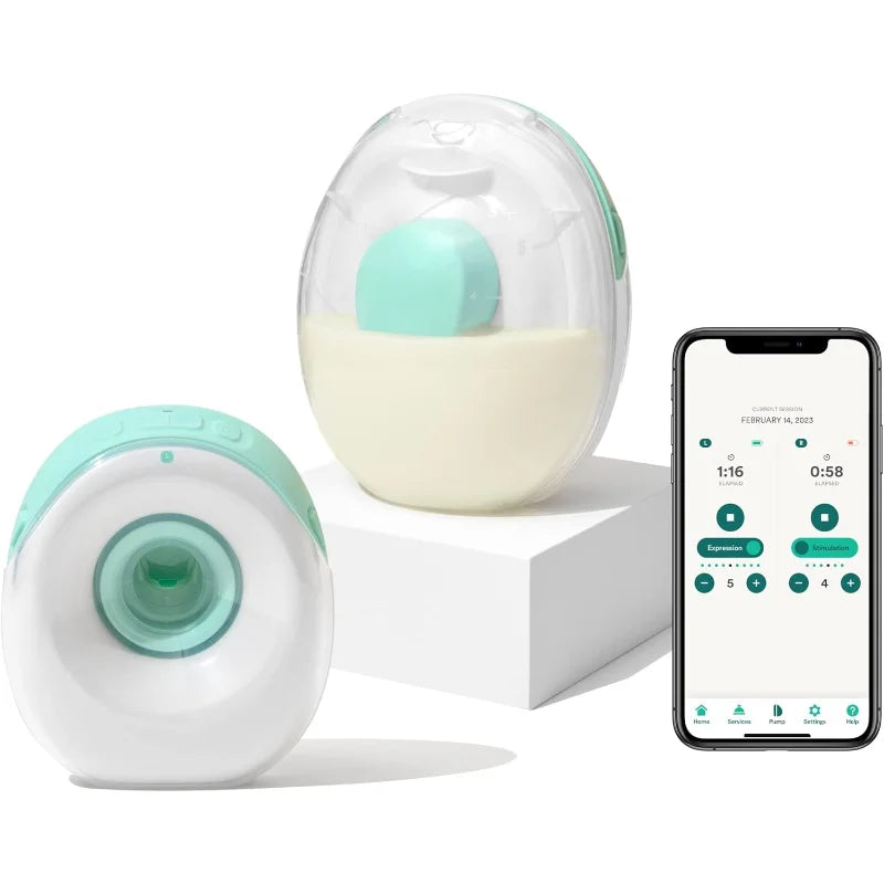 Hands Free Breast Pump - Wearable Breastfeeding Pump - Portable, Electric, Cordless, 9 Levels of Hospital Grade Suct