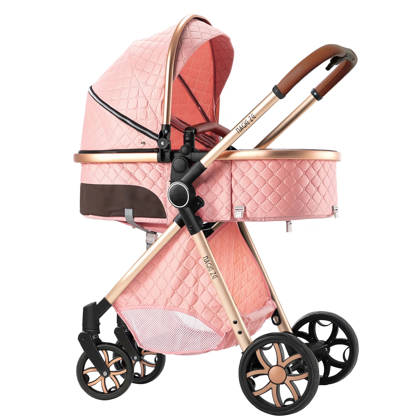 Baby Stroller 3‑in‑1 Travel System Pushchair Lightweight Pram from Birth All‑Terrain Baby Buggy Compact Fold Stroller Summer