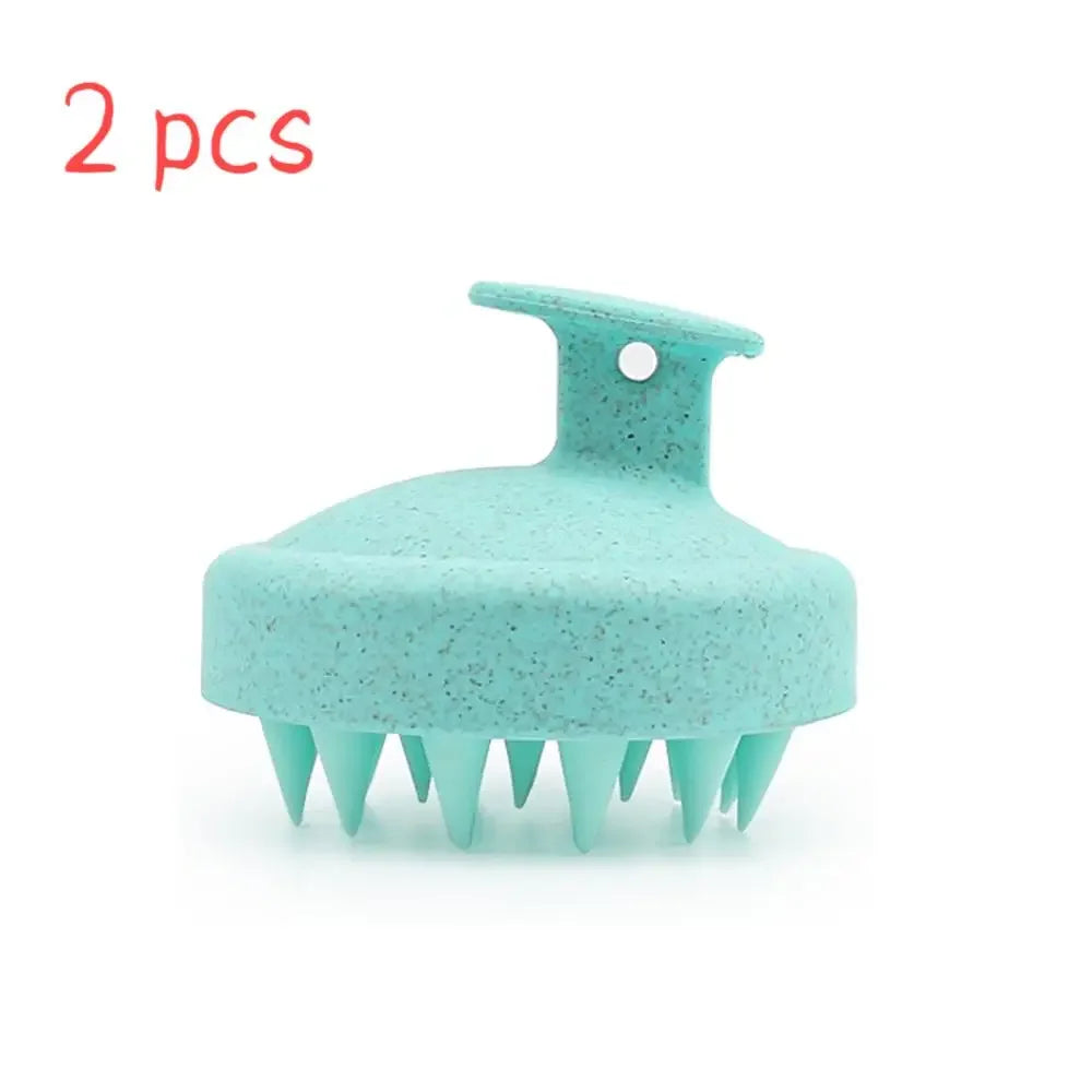 1/2 pcs Silicone Shampoo Brush Body Massage Brush Bath Shower Brush Salon Hairdressing Tool Scalp Massage Comb Hair Washing Comb