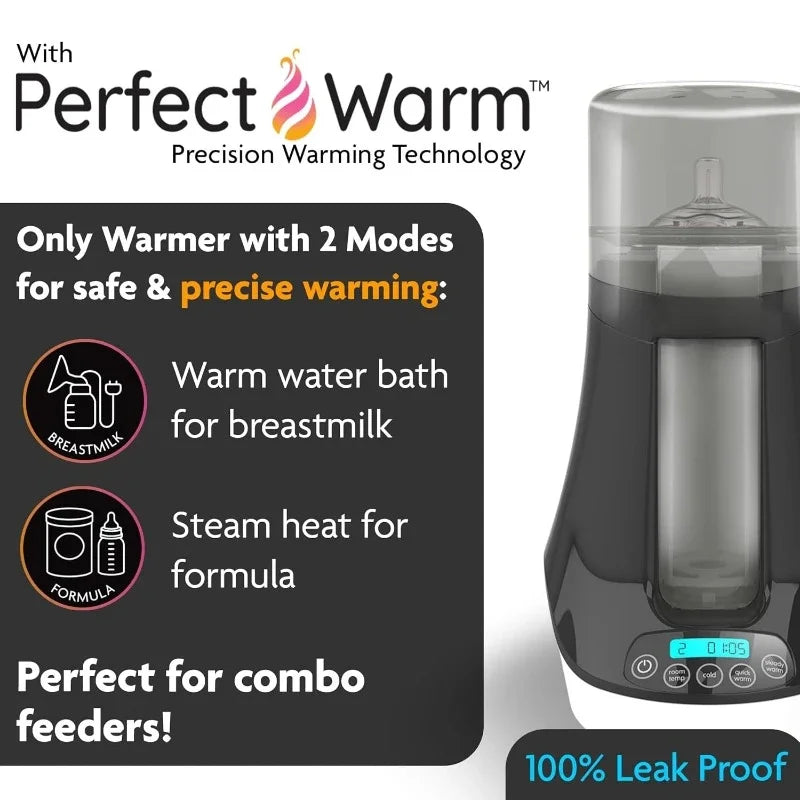 High quality.Electric Baby Bottle Warmer, Breastmilk Warmer + Defroster - Only Brand with Different Temperatures for