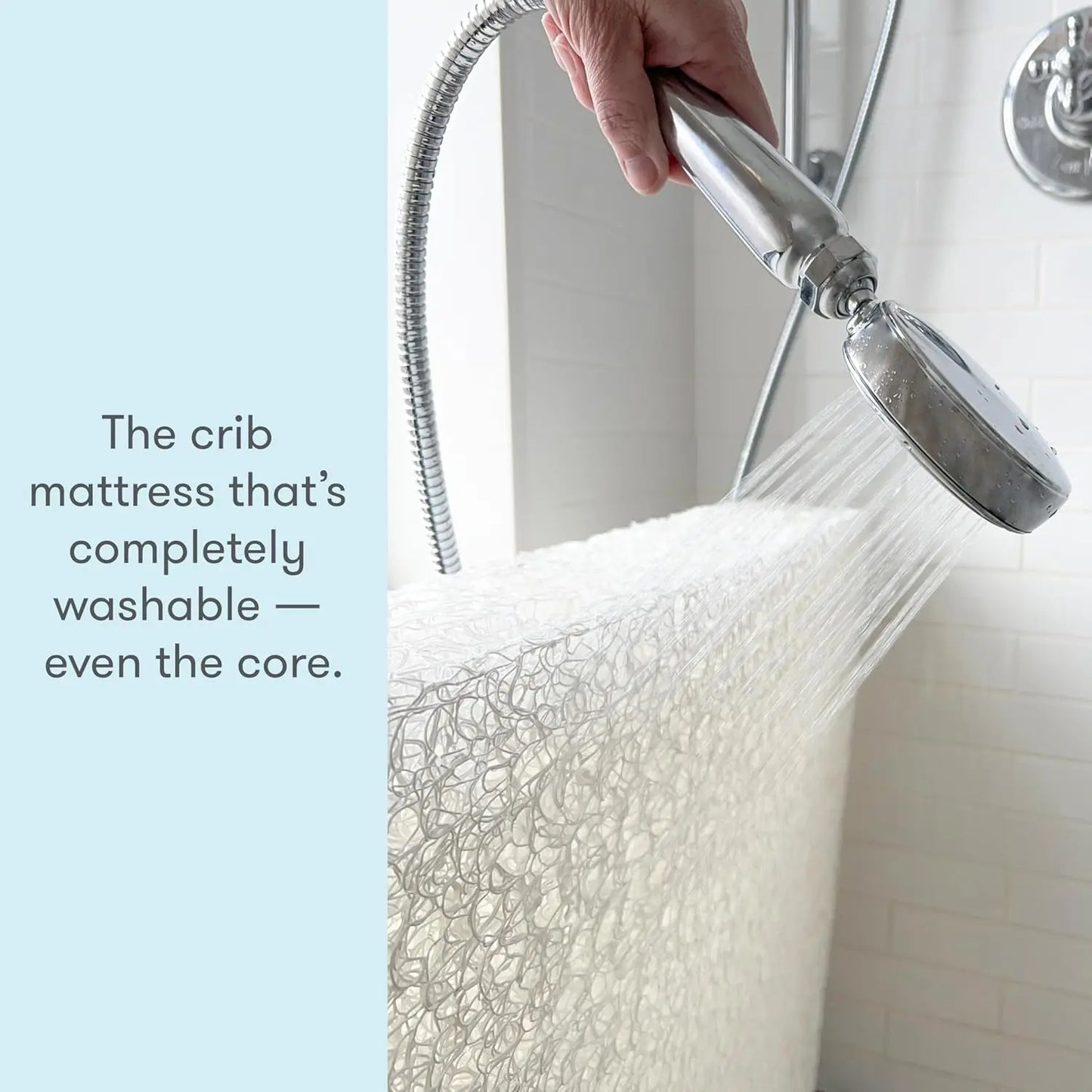 Essential Crib Mattress | Baby Mattress for Crib, Dual-Layer, Safe, 100% Breathable & Machine Washable Infant Crib MattressWhite
