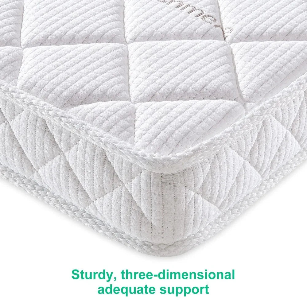 Premium Crib&Toddler Mattress,100% Knitted Fabric,Premium Fleece Surface-Hypoallergenic,Thick Firm Soft Crib Mattress,Non-Toxic