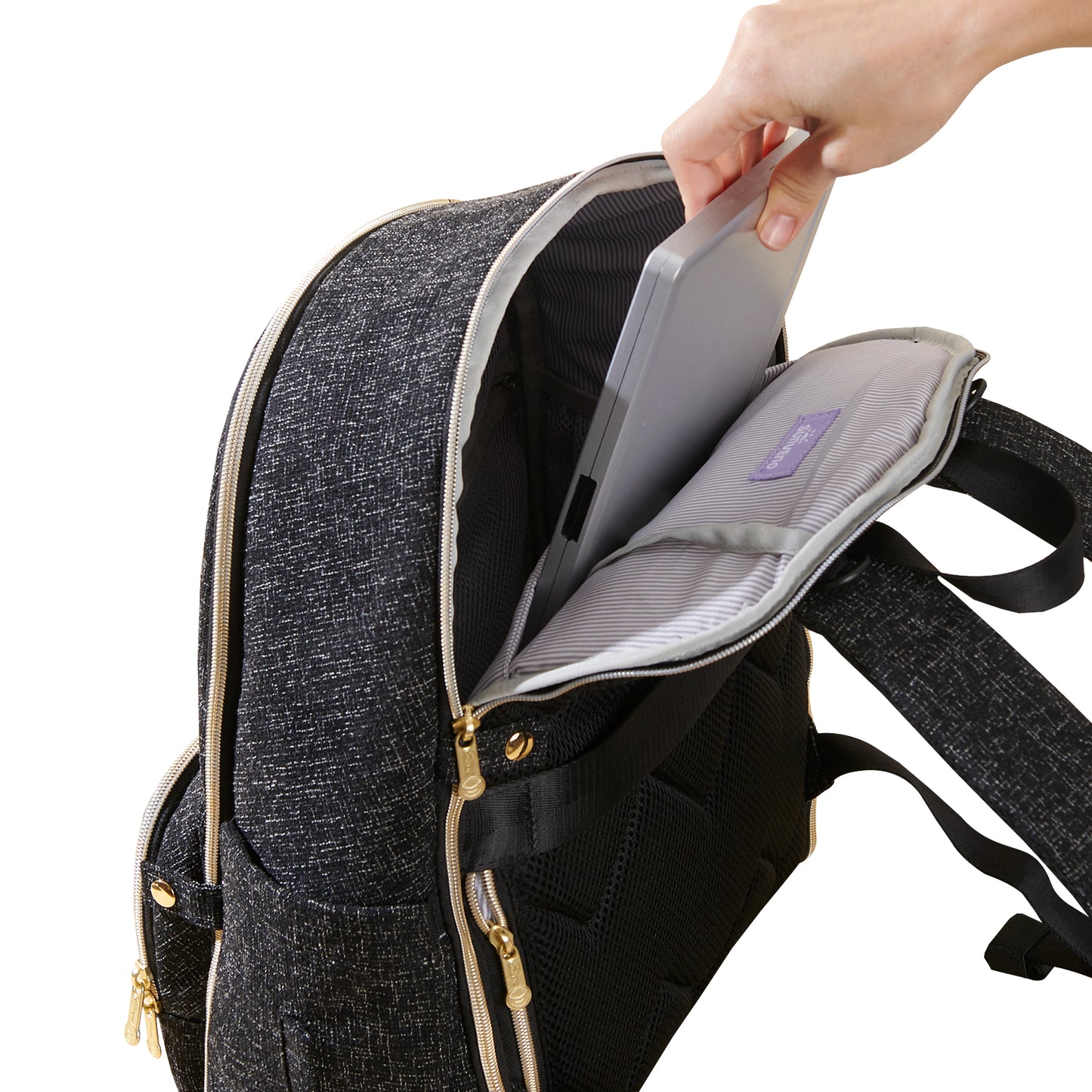 Diaper Bag Backpack, Large Baby Nappy Bags with Portable Changing Pad for Moms Dads