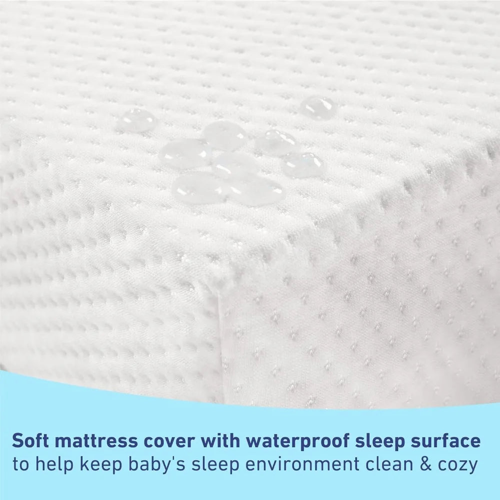 Crib&Toddler Mattress,Fits All Standard Crib & Toddler Beds,Waterproof Sleep Surface, Machine-Washable Outer Cover for Easy Care