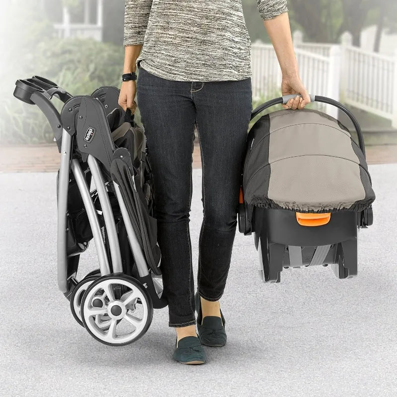 Viaro Quick-Fold Travel System, Includes Infant Car Seat and Base, Stroller and Car Seat Combo, Baby Travel Gear