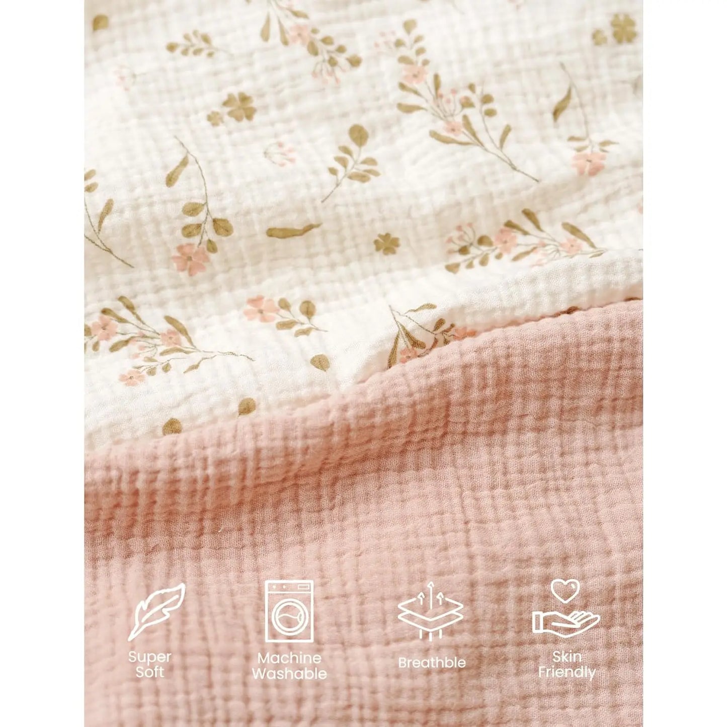 Muslin Mini Crib Sheets, 100% Soft Cotton Pack And Play Sheets For Pack N Play Mattress, Playard Baby Crib Sheets For Baby Girls
