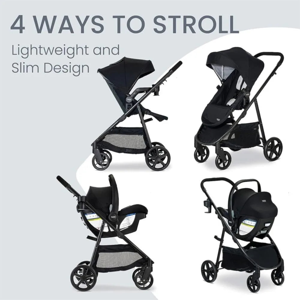 Baby Travel System, Infant Car Seat and Stroller Combo with Aspen Base, Click Tight Technology, Right Size System