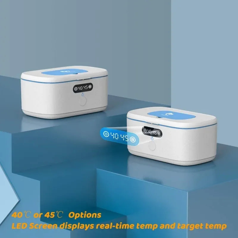 Wipe Wamer for Vehicle and Home Use, Baby Wet Wipes Dispenser and Diaper Wipe Warmer with Night Light,