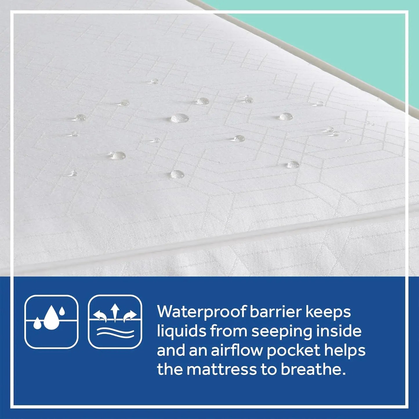 Posturepedic Grace Hybrid Breathable 2 Stage Waterproof Crib Mattress plus Toddler Bed Fit, Non Toxic, Hypoallergenic,