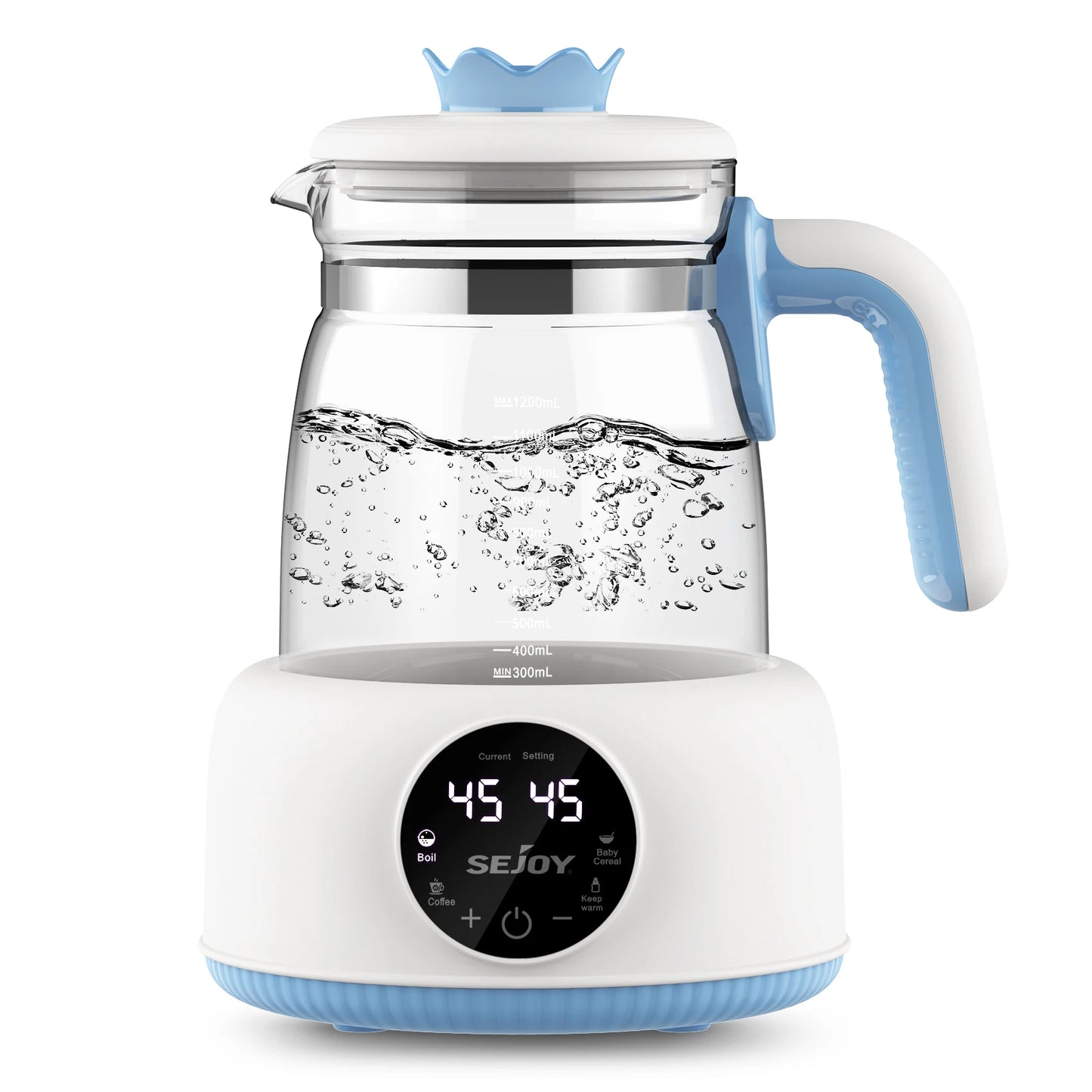 Sejoy Infant Thermostatic Milk Regulator Baby Kettle Keep Warm 1.2L 72 Hours Hot Water Smart Insulation Pot Milk Powder Warmer
