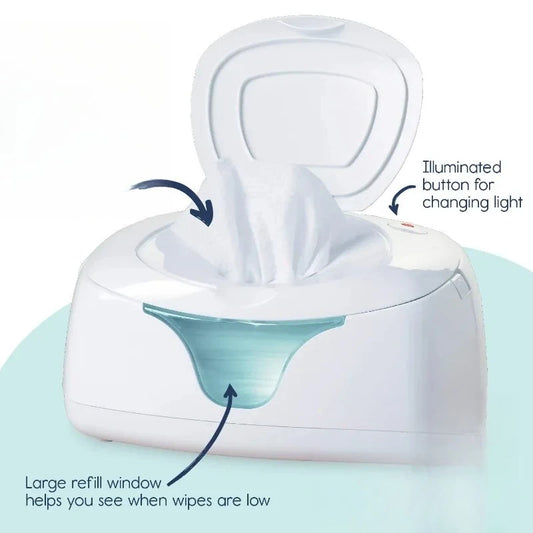 HOME Tool Baby Wipe Warmer and Baby Wet Wipes Dispenser Warmer for Babies Diaper Wipe Warmer with Changing Light
