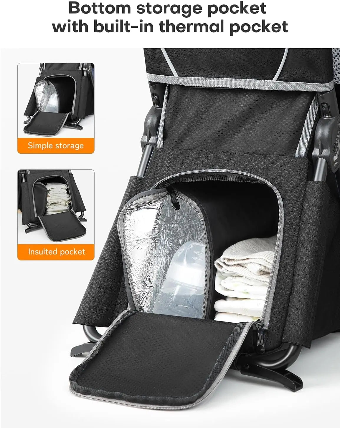Baby Backpa Carrier For Hiking Toddler Backpa Carrier Child Carrier Black