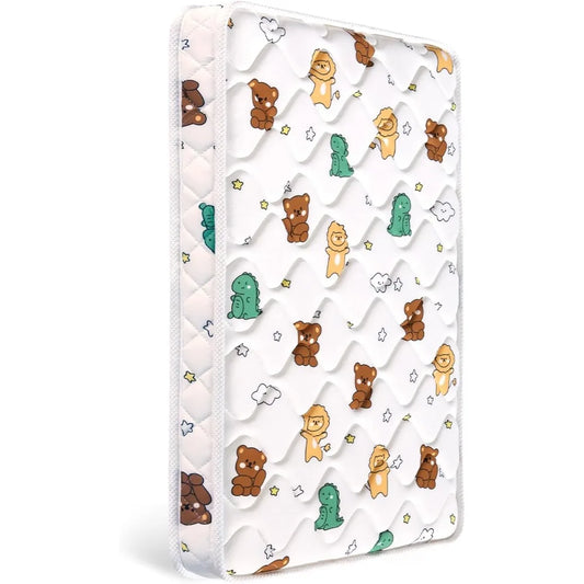 Premium Foam Mini Crib Mattress 38“x24”x4”,Dual Sided with Soft Breathable Fabric,Noiseless and Odorless,Comfortable and Firm