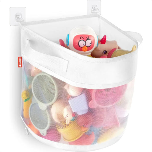 Bath Toy Organizer4 Gallons Bathtub Toy Storage Organizer Quick Access Bath Toy Holder For Bathtub Baby Organizere Quick Dry Ba