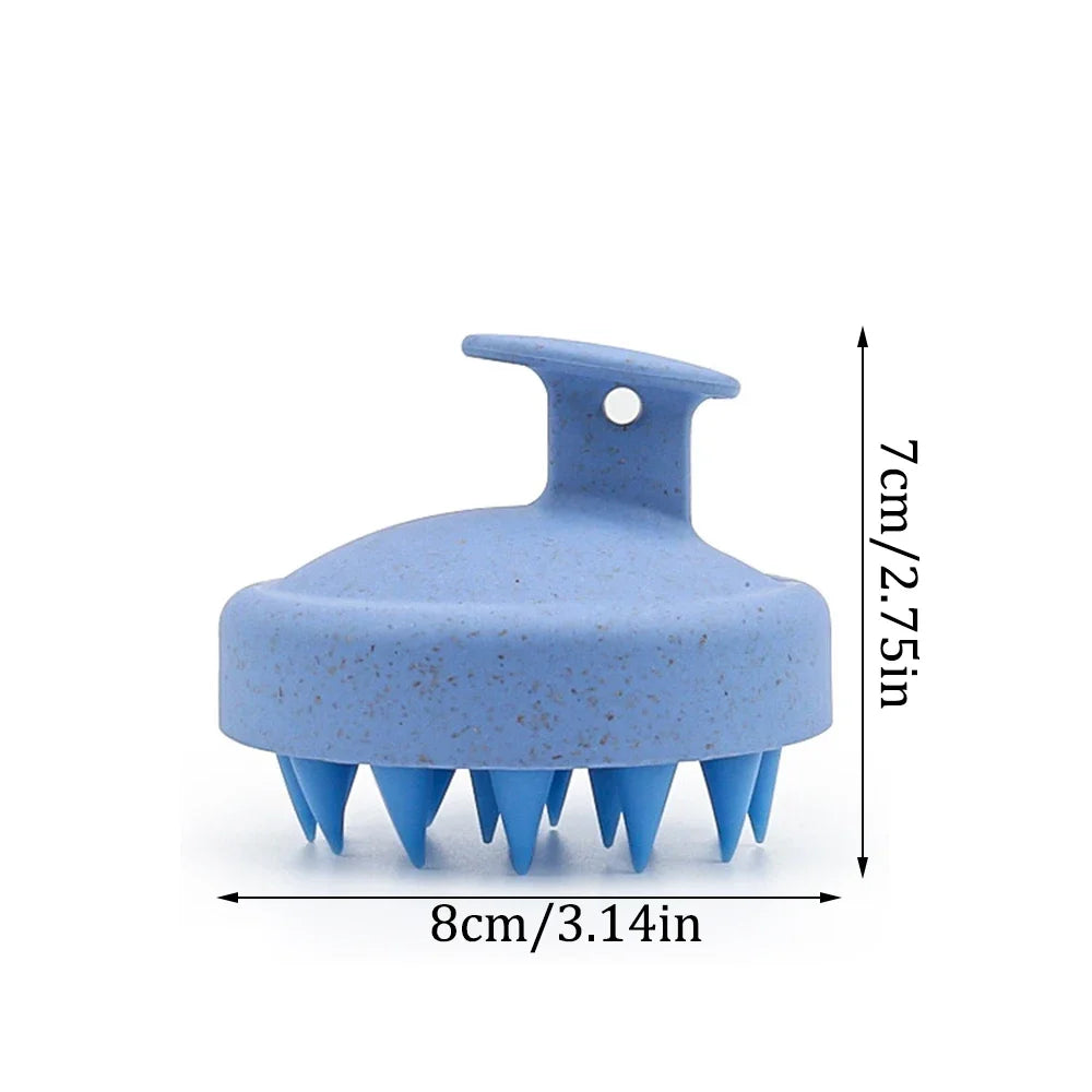 1/2 pcs Silicone Shampoo Brush Body Massage Brush Bath Shower Brush Salon Hairdressing Tool Scalp Massage Comb Hair Washing Comb