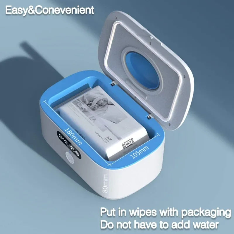 Wipe Wamer for Vehicle and Home Use, Baby Wet Wipes Dispenser and Diaper Wipe Warmer with Night Light,