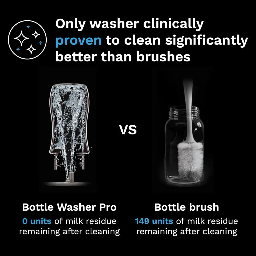Bottle Washer Pro - Baby Bottle Washer, Sterilizer + Dryer - All in One Machine Cleans Bottles, Pump Parts