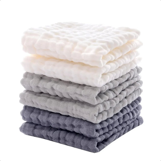 Baby Washcloths Soft Face Cloths for Newborn Absorbent Bath Face Towels Baby Wipes Burp Cloths or Face Towels Baby Registry as