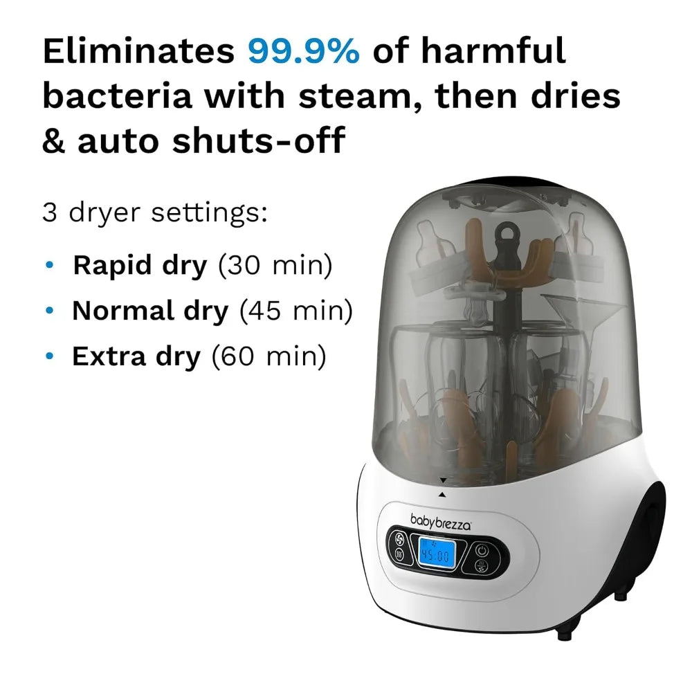 Baby Bottle Sterilizer and Dryer Machine – Electric Steam Sterilization - Universal Fit - Pacifiers, Glass, Plastic