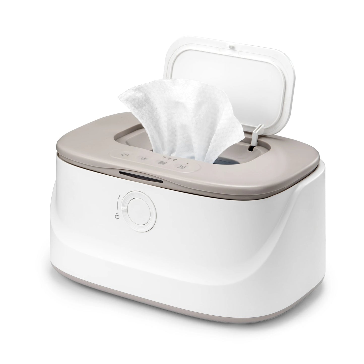 Baby Wipe Warmer, Innovative Spring & Child Lock Design, Large Capacity Wipes Dispenser, Fast Heating, 3 Modes of Temp
