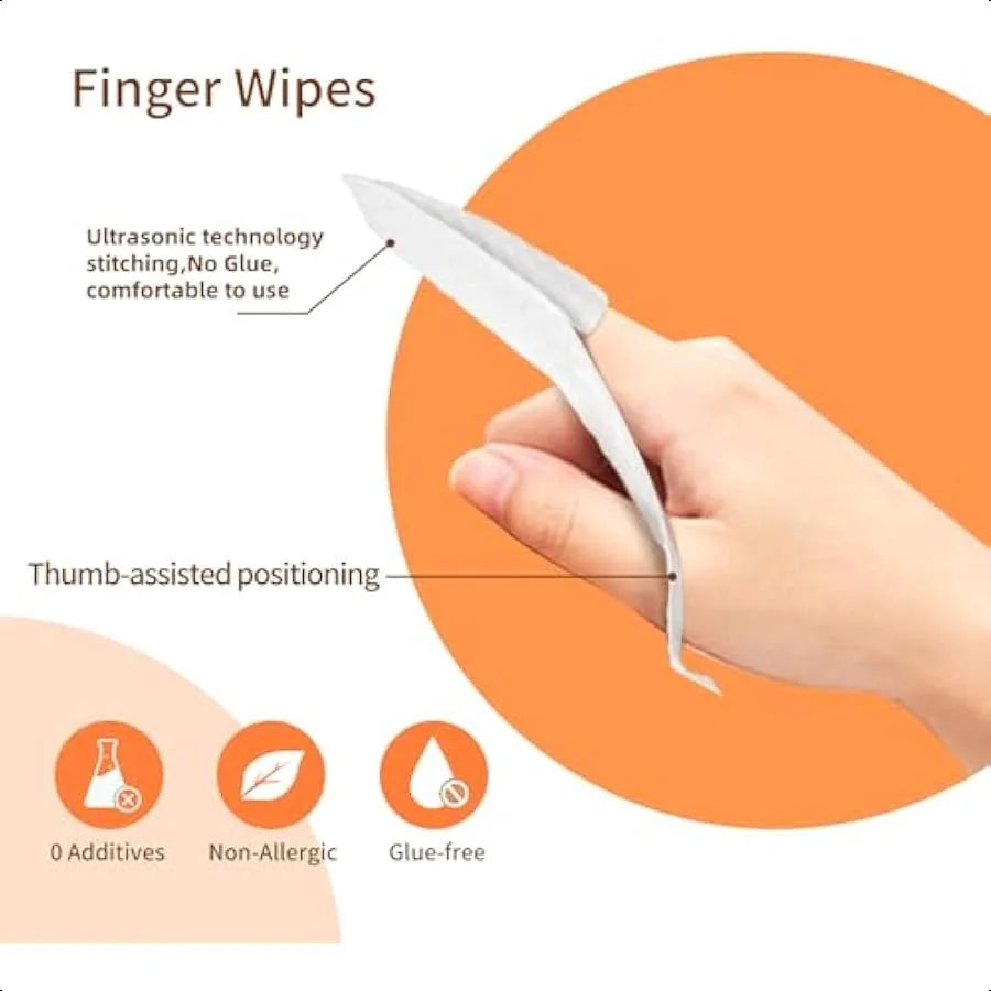 Finger Tooth Brushing Tongue Cleaner Baby Toothbrush 6 to 12 Months Finger Tooth Brushing Dry Wipes for Baby Wipes Toddles 32Pc