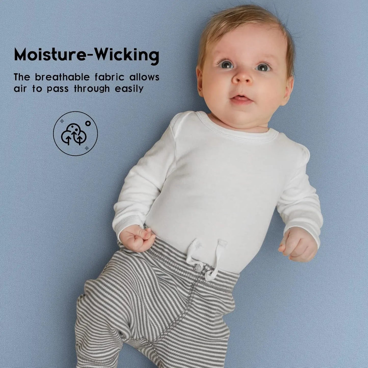 Baby Crib Sheets For Boys Girls, Fitted Crib Sheet 2 Pa For Standard Crib And Toddler Mattress, Super Soft Microfiber Baby