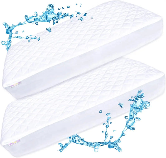 Crib Mattr Protector Pad 2 Pa - Waterproof & Noiseless, Ultra-Soft Breathable Mattr Cover For Baby Cribs And Toddler Beds,
