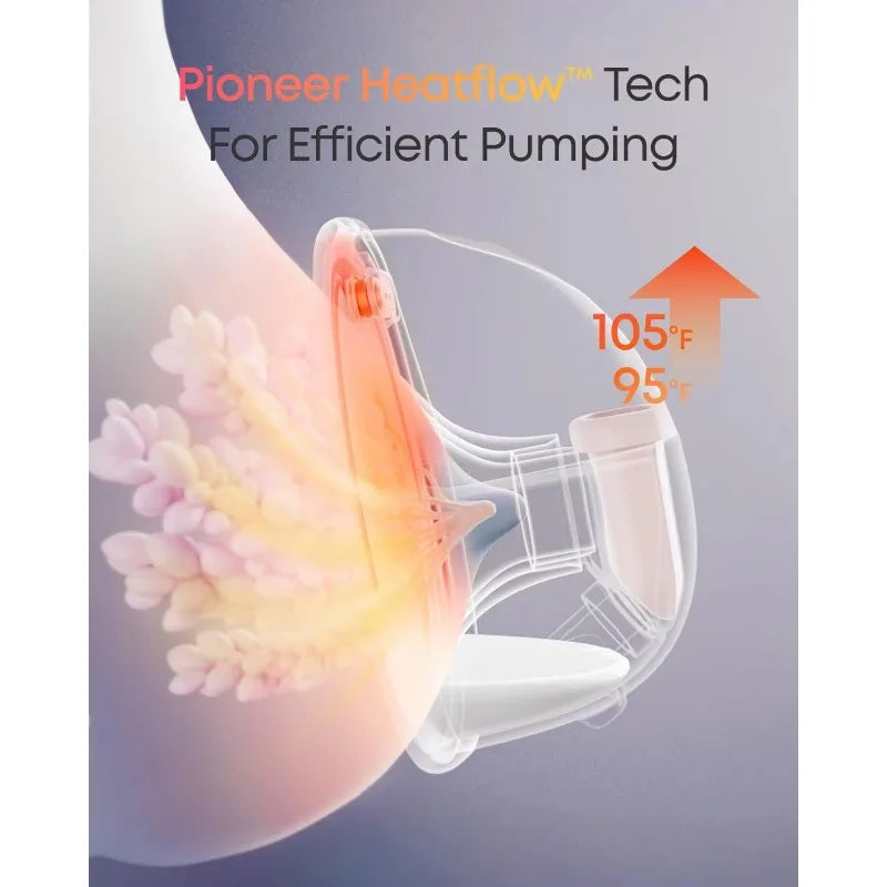 High quality.Wearable Breast Pump S1 Pro, Electric Hands-Free Breast Pump with Heating Tech, Portable Charging