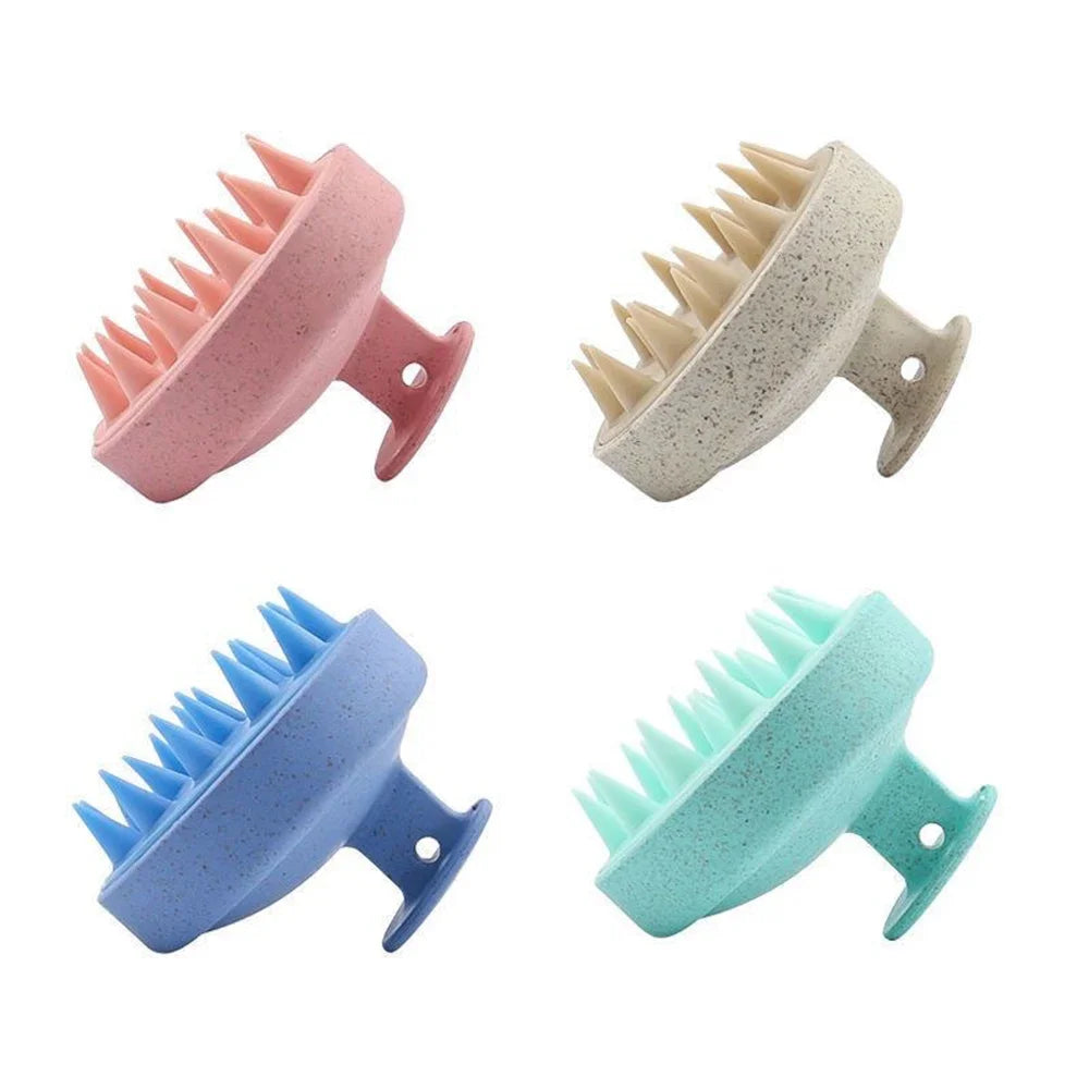 1/2 pcs Silicone Shampoo Brush Body Massage Brush Bath Shower Brush Salon Hairdressing Tool Scalp Massage Comb Hair Washing Comb
