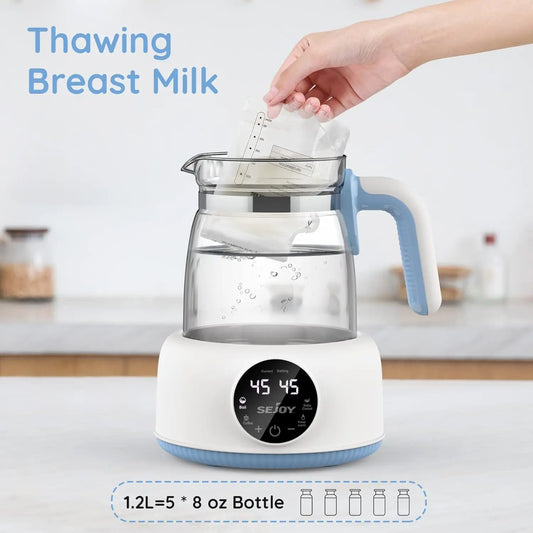 Sejoy Infant Thermostatic Milk Regulator Baby Kettle Keep Warm 1.2L 72 Hours Hot Water Smart Insulation Pot Milk Powder Warmer