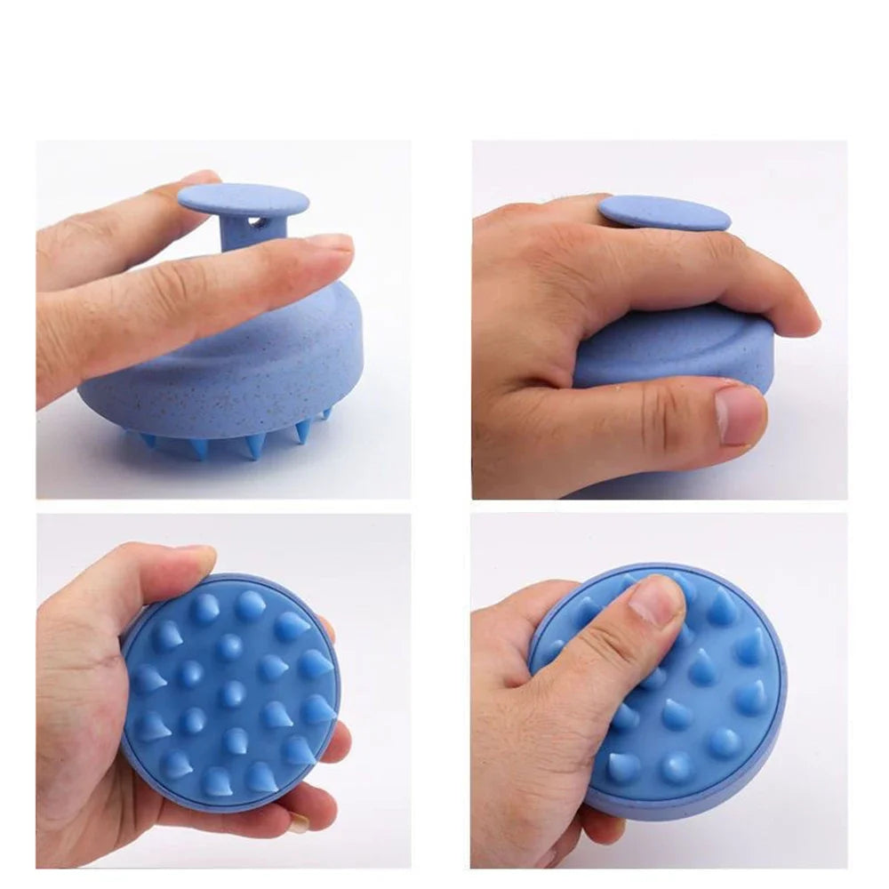 1/2 pcs Silicone Shampoo Brush Body Massage Brush Bath Shower Brush Salon Hairdressing Tool Scalp Massage Comb Hair Washing Comb