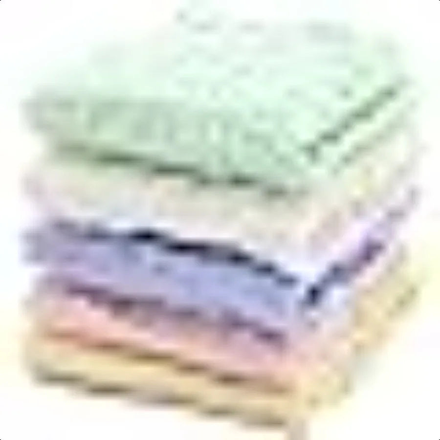 Baby Washcloths Natural Cotton Baby Wipes Soft Newborn Face Towel and Washcloth for Sensitive Skin Registry as Shower 5 Pack 12