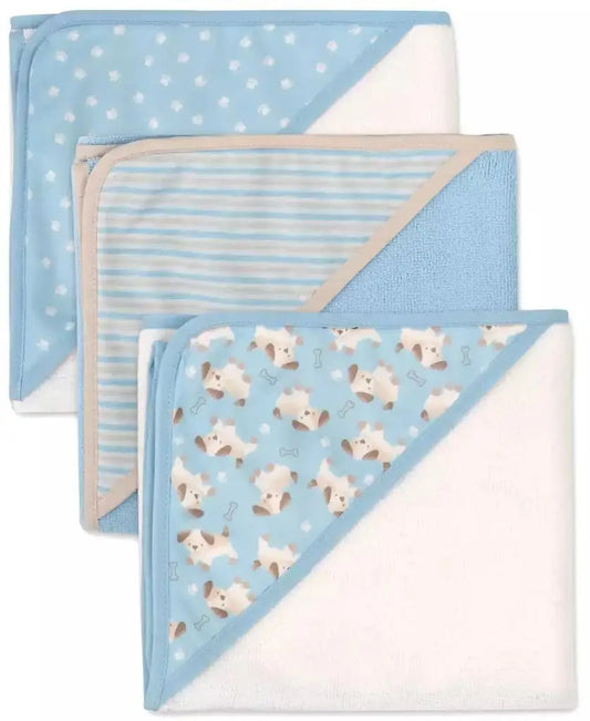 Baby Boys Hooded Towel and Washcloth, 6-Piece Set