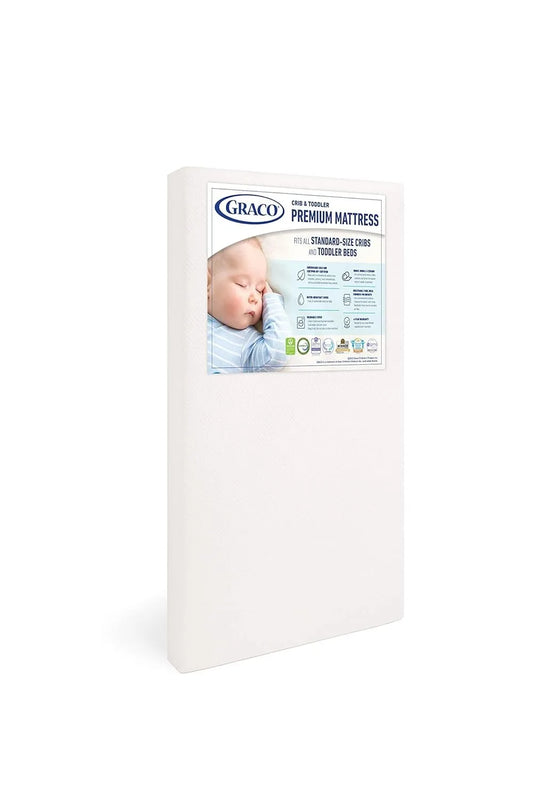 Crib&Toddler Mattress,Fits All Standard Crib & Toddler Beds,Waterproof Sleep Surface, Machine-Washable Outer Cover for Easy Care